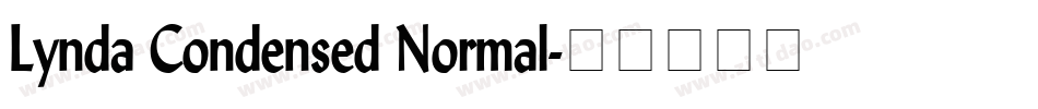 Lynda Condensed Normal字体转换